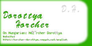 dorottya horcher business card